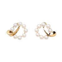 14K Gold Pearl Earrings