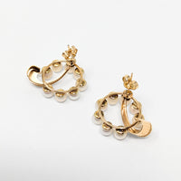 14K Gold Pearl Earrings