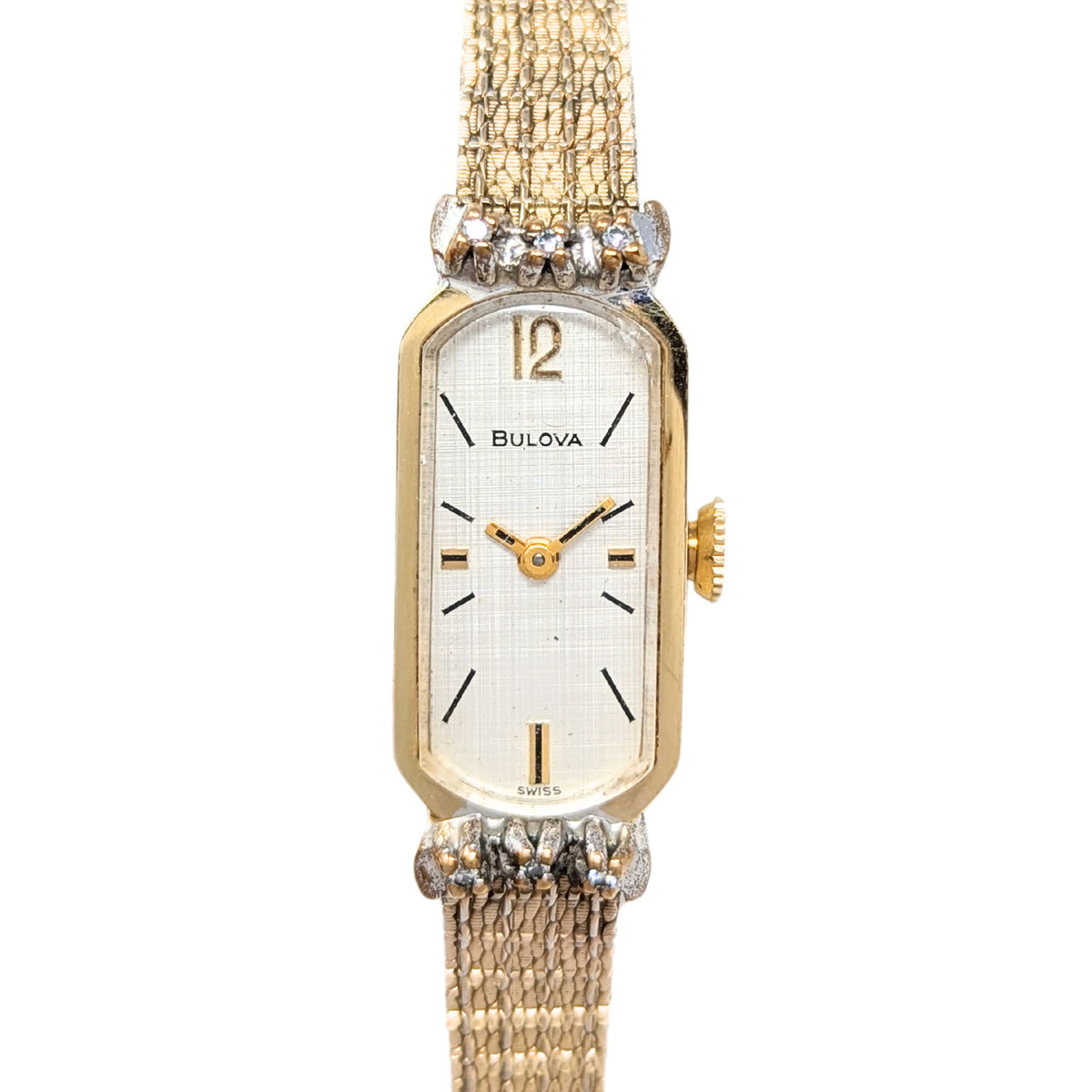 Bulova Ladies Gold Filled Diamond Watch