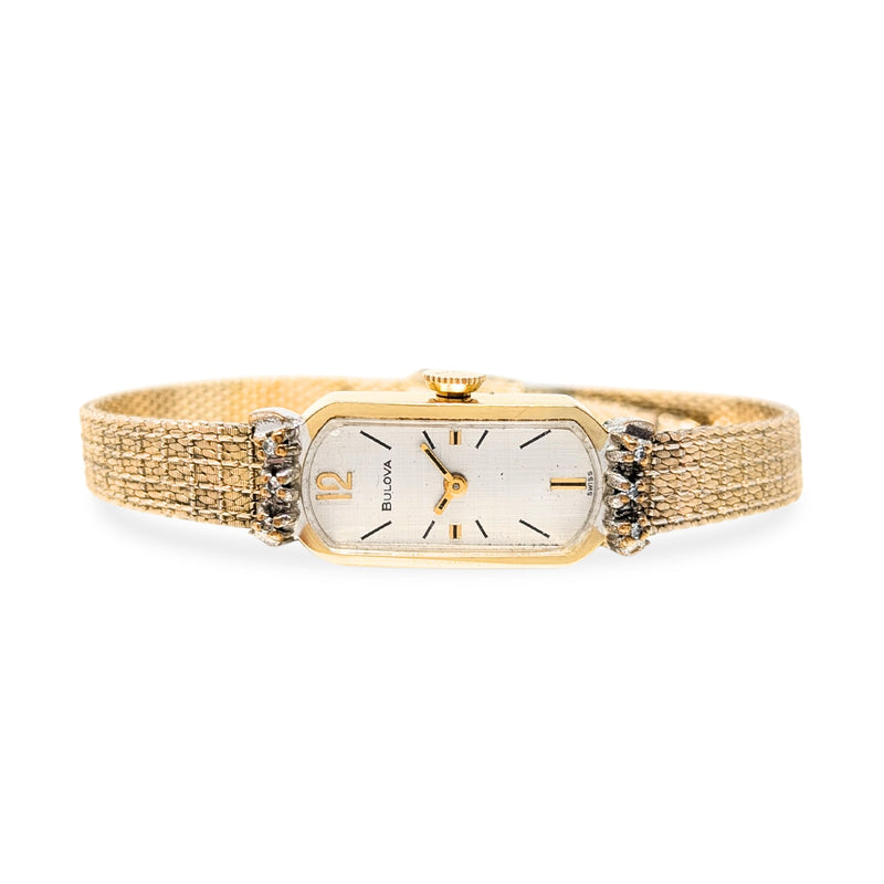 Bulova Ladies Gold Filled Diamond Watch