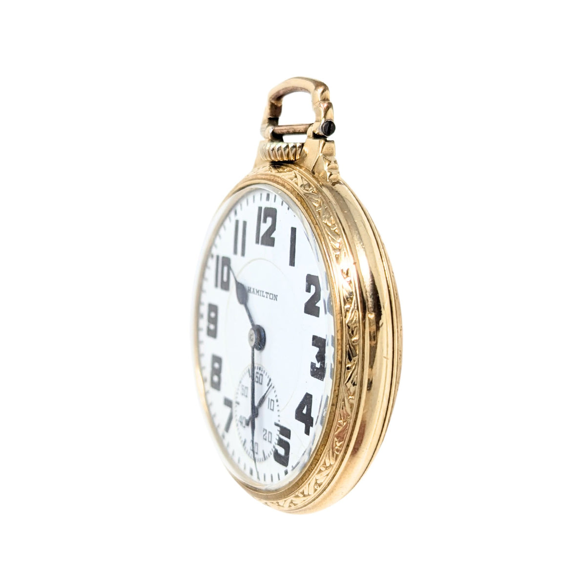 Hamilton 992E Elinvar 21J Railroad 16S GF Pocket Watch