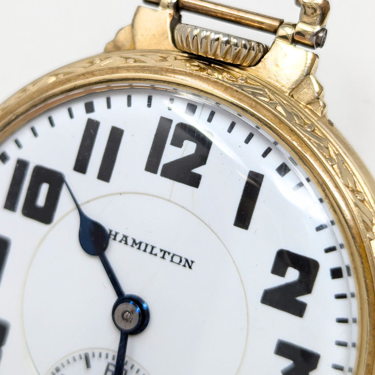 Hamilton 992E Elinvar 21J Railroad 16S GF Pocket Watch