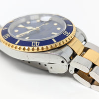 Rolex Oyster Perpetual Submariner 16613 18K Gold/Stainless With Box & Papers