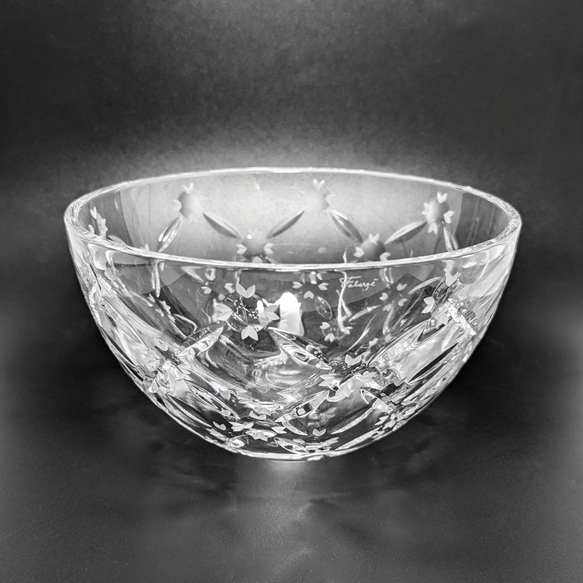 Faberge Atelier Crystal 7" Coronation Petit Bowl With Box