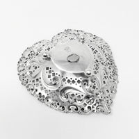 Gorham "Chantilly" Sterling Silver Heart-Shaped Nut Dish