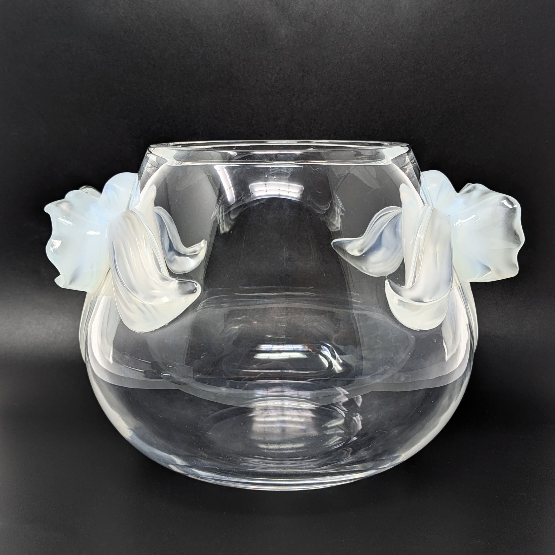 工芸品 VINTAGE LALIQUE Lalique France CHENE Pitcher 80-ounce Signed Discontinued in
