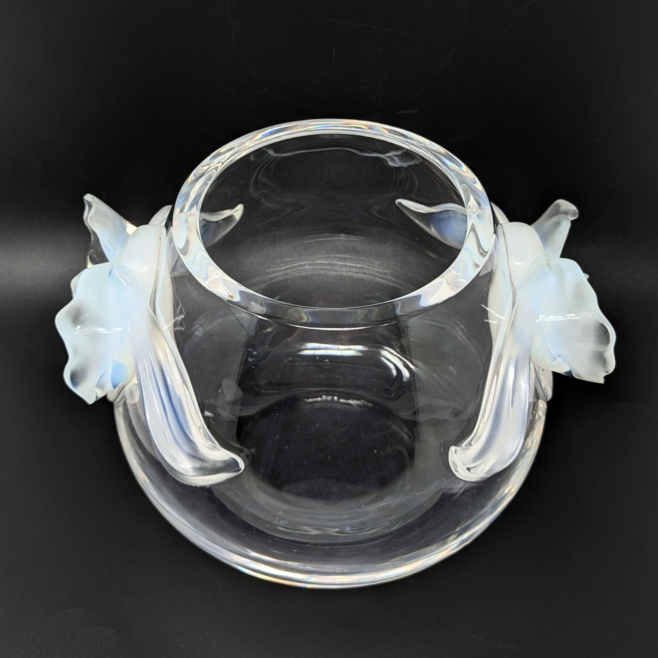 工芸品 VINTAGE LALIQUE Lot - Lalique: a black glass model of a leopard length 14 1