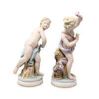 Continental Bisque Porcelain Cherubs (Pair)