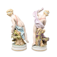 Continental Bisque Porcelain Cherubs (Pair)