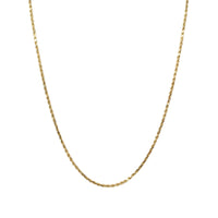 14K Gold 22” 2.4mm Diamond Cut Rope Chain