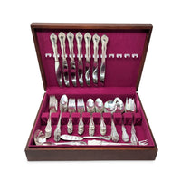 Wm. A. Rogers/Oneida Silverplate "Chalice-Harmony" 82 Pc Flatware Set w/Box