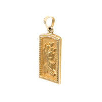 14K Gold St. Christopher Pendant