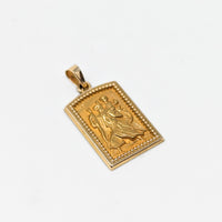 14K Gold St. Christopher Pendant