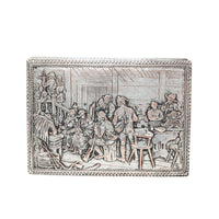 E. G. Webster & Son "Old Dutch" Style Silverplate Repousse Cigar Box