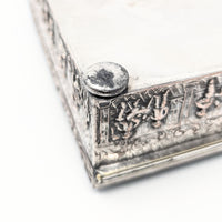 E. G. Webster & Son "Old Dutch" Style Silverplate Repousse Cigar Box