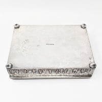 E. G. Webster & Son "Old Dutch" Style Silverplate Repousse Cigar Box