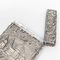 Yapp & Woodward, Birmingham Sterling "Castletop" Calling Card Case