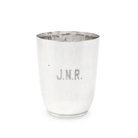 Reed & Barton Sterling Silver Timpani/Christening Cup "JNR" Monogram