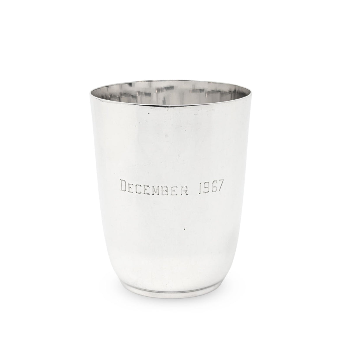 Reed & Barton Sterling Silver Timpani/Christening Cup. "JNR" Monogram