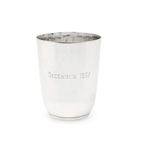 Reed & Barton Sterling Silver Timpani/Christening Cup. "JNR" Monogram