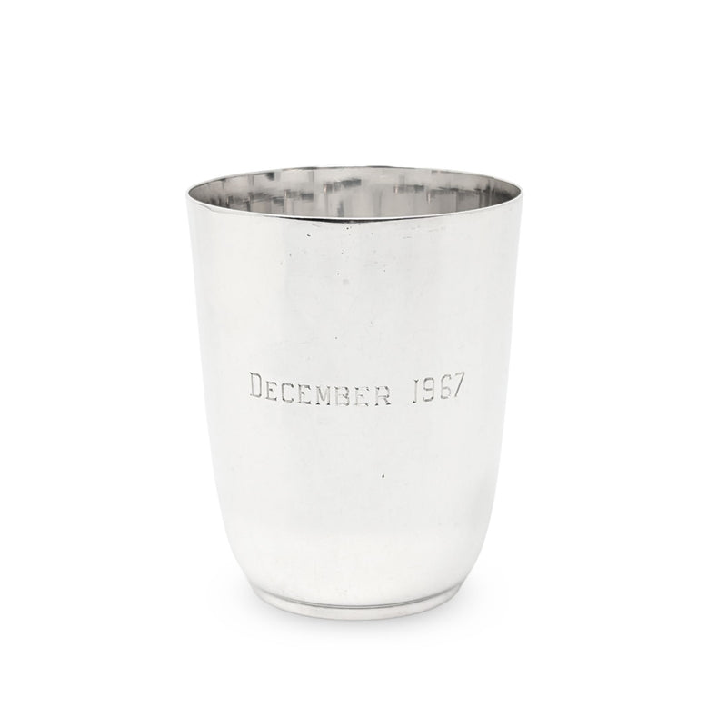 Reed & Barton Sterling Silver Timpani/Christening Cup "JNR" Monogram