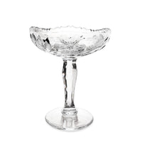 Cut Crystal Compote With Butterfly Motif