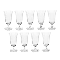 Lenox "Castle Garden" Crystal Iced Tea Glasses (9)