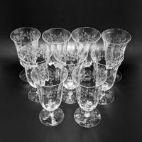 Lenox "Castle Garden" Crystal Iced Tea Glasses (9)