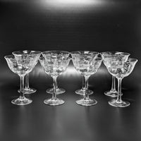 Lenox "Castle Garden" Crystal Champagnes/ Tall Sherbets (8)