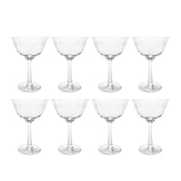 Lenox "Castle Garden" Crystal Champagnes/ Tall Sherbets (8)