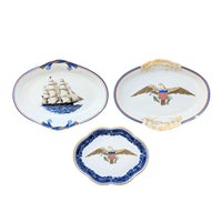 Set of (3) Mottahedeh Trinket Dishes/Trays