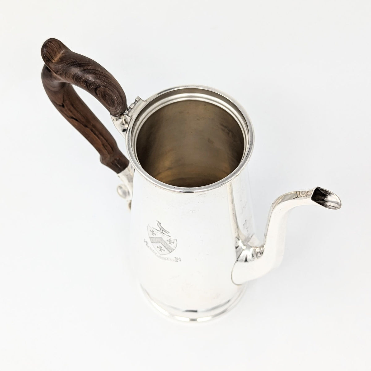 Coat of Arms “Nothing Without Labor” 4pc Sterling Coffee Service