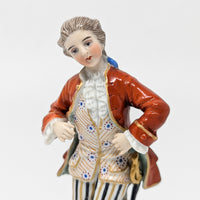 German Porcelain Gentleman Cavalier Figurine