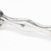 Sterling Silver Barbell Baby Rattle