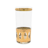 Culver "Antigua" Highball Glasses (Set of 14) W/ 22K Gold Overlay