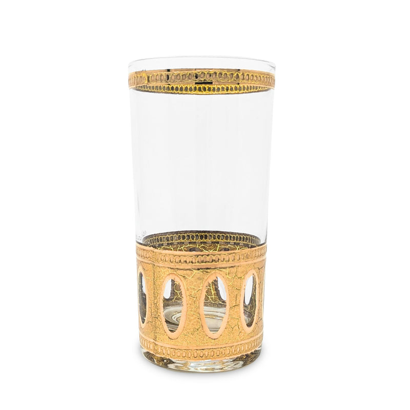 Culver "Antigua" Highball Glasses (Set of 14) W/ 22K Gold Overlay