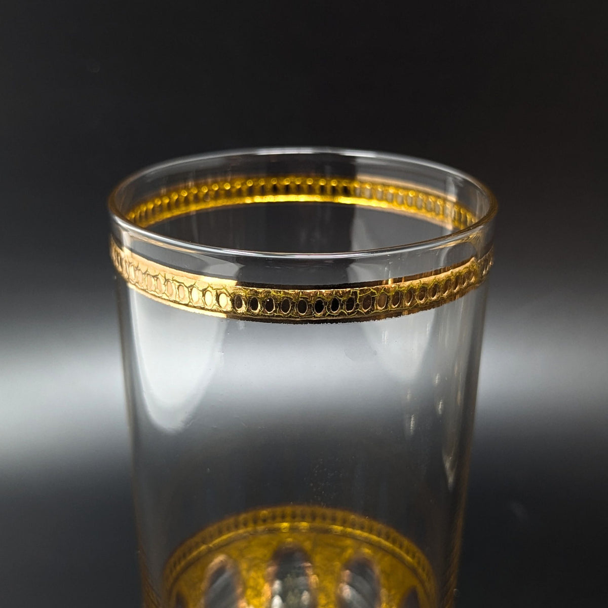 Culver "Antigua" Highball Glasses (Set of 14) W/ 22K Gold Overlay