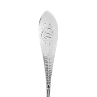 Gorham "Palm" Sterling Silver Soup Ladle & Teaspoon, Monogrammed JLT