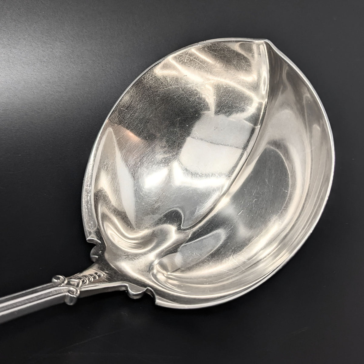 Gorham "Palm" Sterling Silver Soup Ladle & Teaspoon, Monogrammed JLT