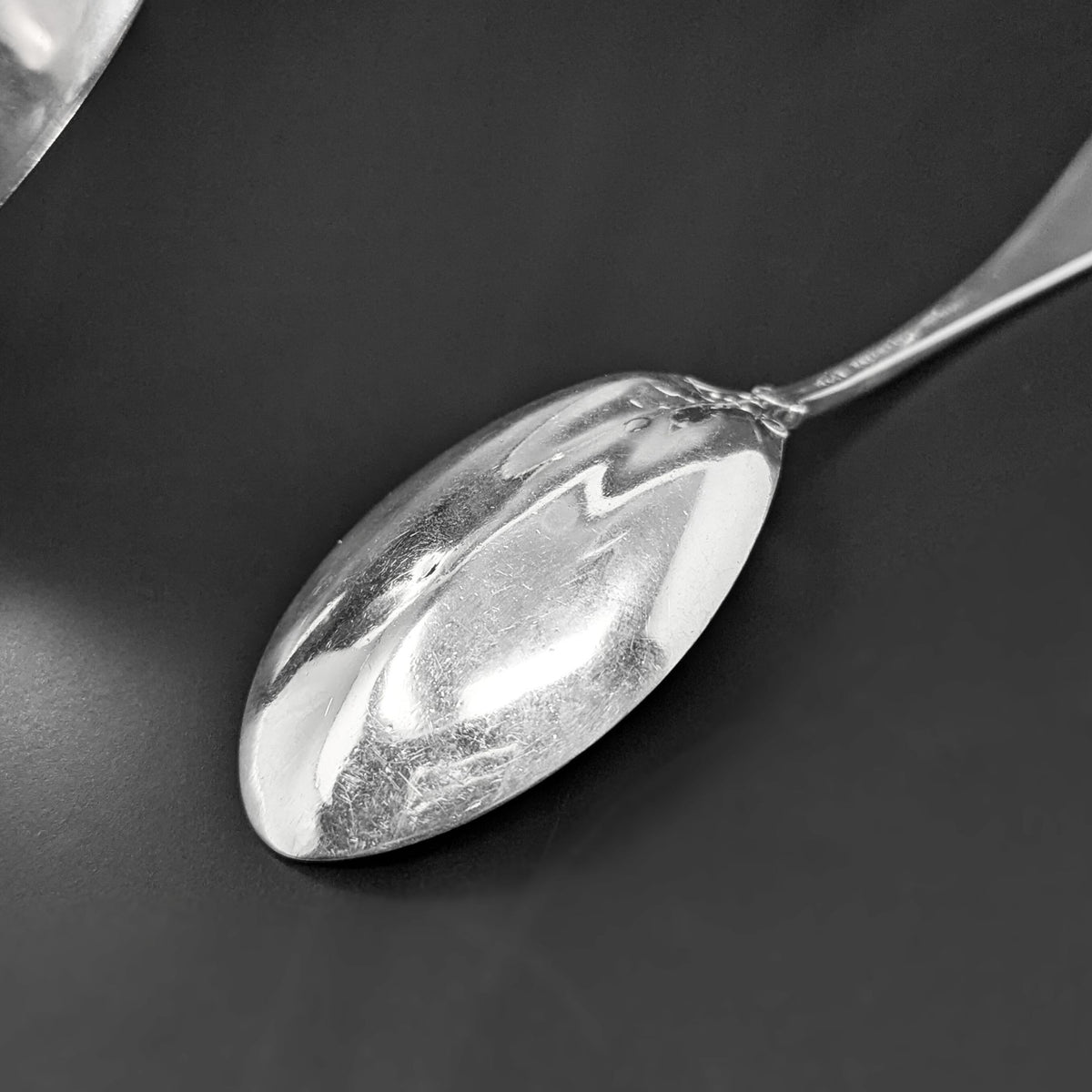 Gorham "Palm" Sterling Silver Soup Ladle & Teaspoon, Monogrammed JLT