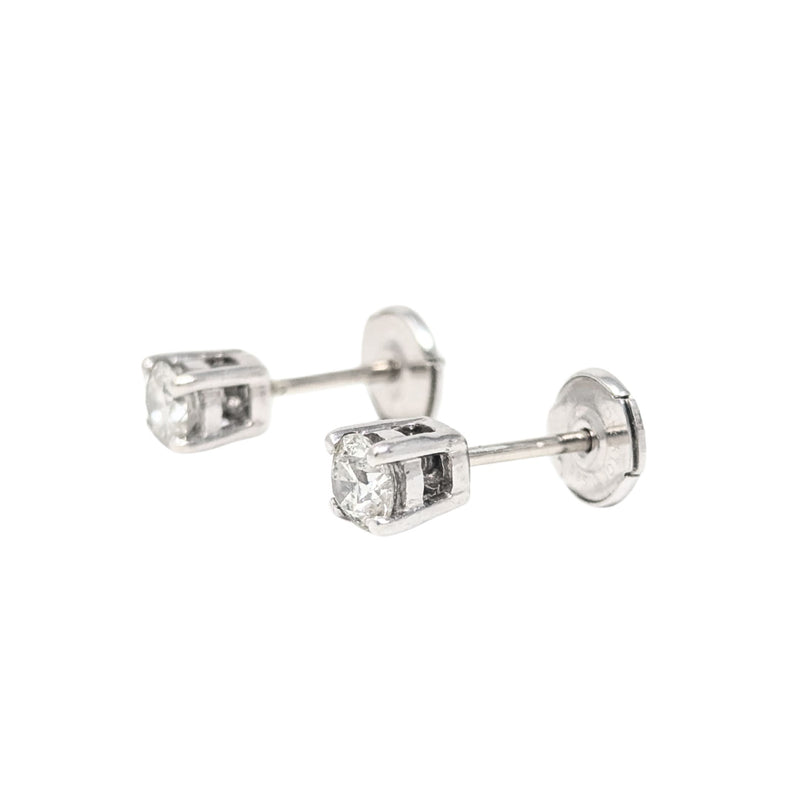 14K White Gold 0.5tcw Diamond Stud Earrings