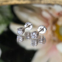 14K White Gold 0.5tcw Diamond Stud Earrings