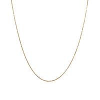 14K Gold Diamond Cut 1.5mm 20” Rope Chain Necklace