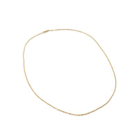 14K Gold Diamond Cut 1.5mm 20” Rope Chain Necklace