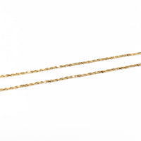 14K Gold Diamond Cut 1.5mm 20” Rope Chain Necklace