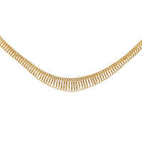 Italian 14K Gold Cleopatra 17” Choker Necklace