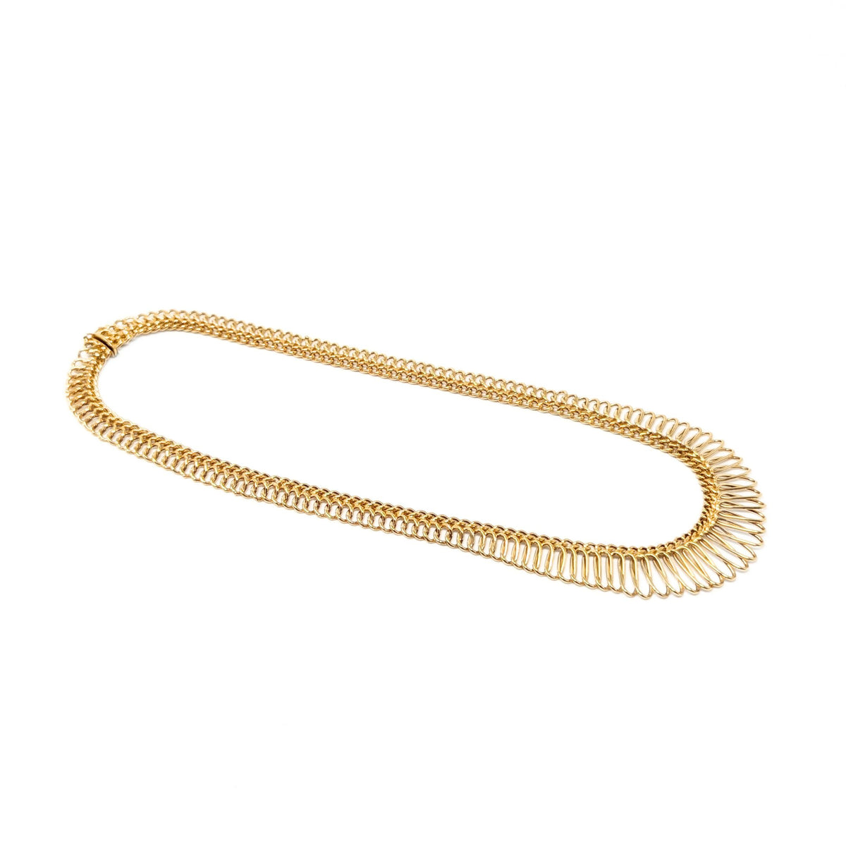 Italian 14K Gold Cleopatra 17” Choker Necklace