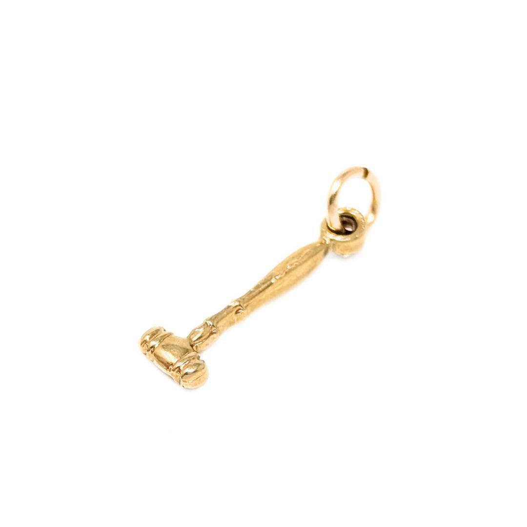 14K Gold Croquet Mallet Charm