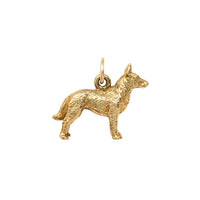 14K Gold Dog Charm