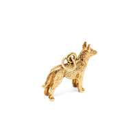 14K Gold Dog Charm